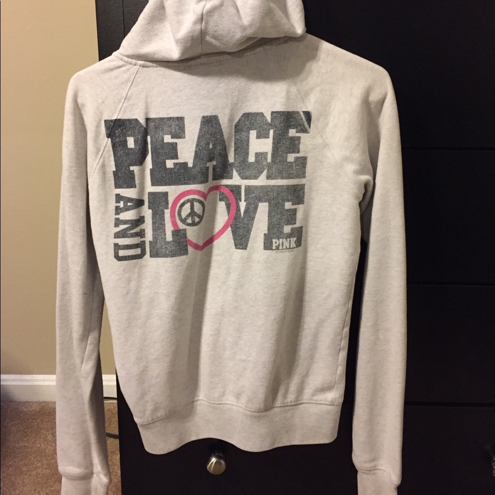 VS Pink zip up hoodie